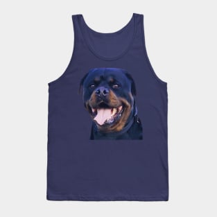 Rottweiler Pooch Smiling BR Tank Top